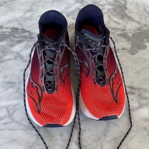 Saucony Men's Vibrant Red and Navy Athletic Shoes